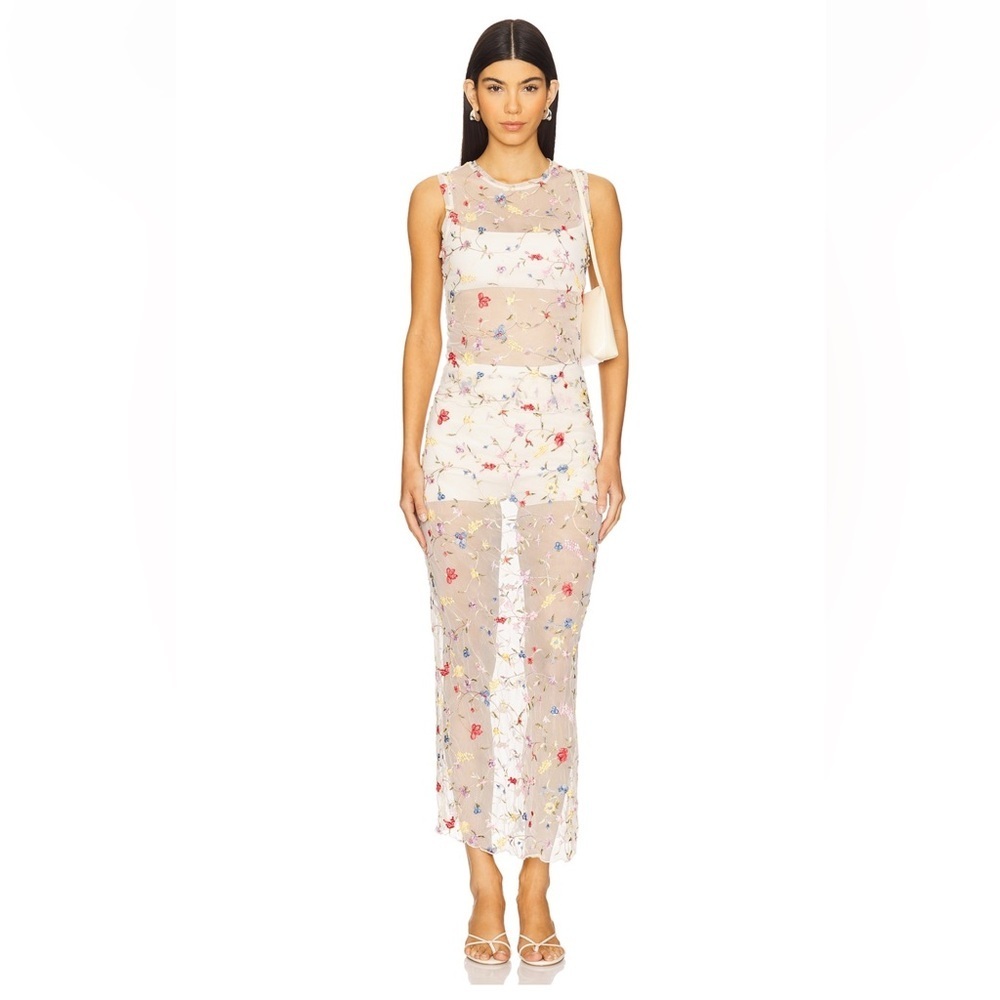 NWT ($199) L’Academie by Marianna Loreen Midi Skirt in Mayfair Floral - Small